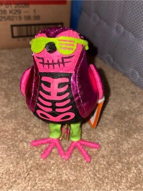 Neon skeleton bird